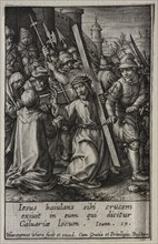 The Passion: Christ Carrying the Cross. Creator: Hieronymus Wierix (Flemish, 1553-1619).