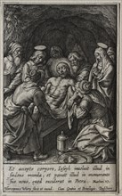 The Passion: The Entombment. Creator: Hieronymus Wierix (Flemish, 1553-1619).