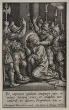 The Passion: The Mocking of Christ. Creator: Hieronymus Wierix (Flemish, 1553-1619).