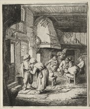 The Peasant settling his debt. Creator: Adriaen van Ostade (Dutch, 1610-1684).