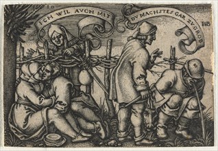 The Peasant Wedding or the Twelve Months: No. 10, 1546. Creator: Hans Sebald Beham (German, 1500-1550).