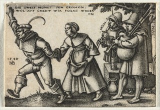 The Peasant Wedding or the Twelve Months: No. 7, 1546. Creator: Hans Sebald Beham (German, 1500-1550).