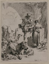 The Piping Shepherd, 1652. Creator: Nicolaes Berchem (Dutch, 1620-1683).