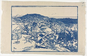 The Poacher, Dunes of Saint Jean de Mont, 1901. Creator: Auguste Louis Lepère (French, 1849-1918).