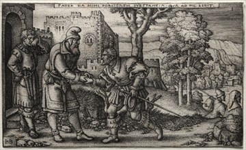 The Prodigal Son. Creator: Hans Sebald Beham (German, 1500-1550).