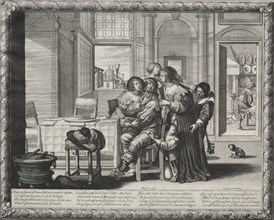 The Prodigal Son: Riotous Living, 1635. Creator: Abraham Bosse (French, 1602-1676).