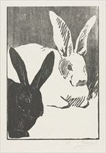 The Rabbits, 1893. Creator: Henri Charles Guérard (French, 1846-1897).