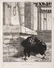 The Raven, 1854. Creator: Félix Bracquemond (French, 1833-1914).
