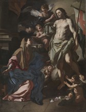 The Risen Christ Appearing to the Virgin, c. 1708. Creator: Francesco Solimena (Italian, 1657-1747).