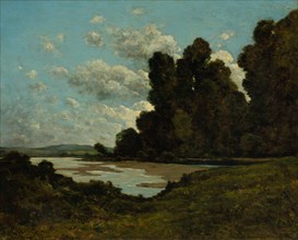 The River Loire at Nevers, 1901. Creator: Henri Joseph Harpignies (French, 1819-1916).