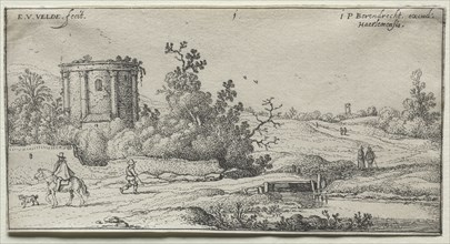 The Road by the Little Round Temple. Creator: Adriaen van de Velde (Dutch, 1636-1672).