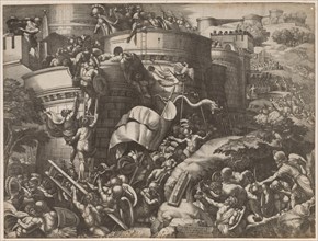 The Seige of Carthage, 1539. Creator: Georg Pencz (German, c. 1500-1550).