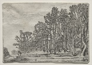 The Set of the Landscapes: Two Plank-Hedges, 1616. Creator: Willem Pietersz Buytewech (Dutch, 1591/92-1624).
