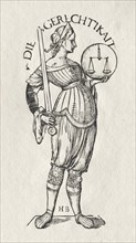 The Seven Virtues: Justice. Creator: Hans Burgkmair (German, 1473-1531).