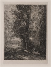 The Shepherd and Shepherdess , 1874. Creator: Charles François Daubigny (French, 1817-1878).
