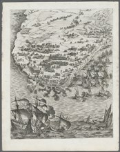 The Siege of La Rochelle: Plate 10, 1628-1630. Creator: Jacques Callot (French, 1592-1635).