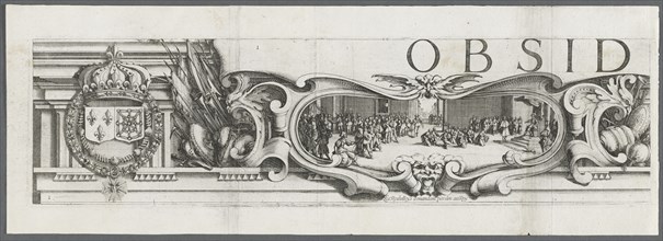 The Siege of La Rochelle: Plate 1, 1628-1630. Creator: Jacques Callot (French, 1592-1635); Abraham Bosse (French, 1602-1676), and.