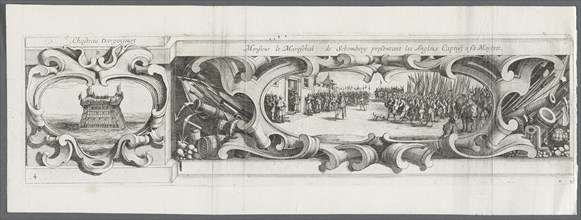 The Siege of La Rochelle: Plate 14, 1628-1630. Creator: Israël Henriet (French, c. 1590-1661); Abraham Bosse (French, 1602-1676), or.