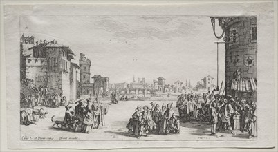 The Slave Market, 1629. Creator: Jacques Callot (French, 1592-1635).