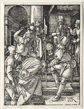 The Small Passion: Christ Before Annas, 1509-1511. Creator: Albrecht Dürer (German, 1471-1528).