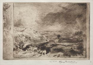 The Storm, after Constable, c. 1875. Creator: Félix Hilaire Buhot (French, 1847-1898).