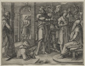 The Story of Joseph: Joseph Interprets his Dream to Jacob, 1512. Creator: Lucas van Leyden (Dutch, 1494-1533).