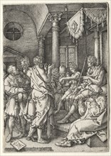 The Story of Susanna: Daniel Cross-Examining the Elders. Creator: Heinrich Aldegrever (German, 1502-1555/61).