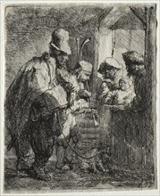 The Strolling Musicians, c. 1635. Creator: Rembrandt van Rijn (Dutch, 1606-1669).