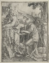 The Temptation of Christ, 1518. Creator: Lucas van Leyden (Dutch, 1494-1533).