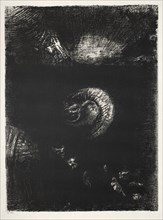 The Temptation of Saint Anthony (First Series): And All Manner of Frightful Creatures Arise, 1888. Creator: Odilon Redon (French, 1840-1916); Becquet (French); Edmond Deman.