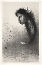 The Temptation of Saint Anthony (First Series): Then There Appears a Singular Being..., 1888. Creator: Odilon Redon (French, 1840-1916); Becquet (French); Edmond Deman.