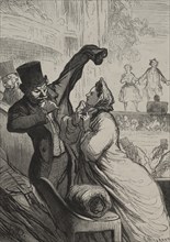 The Theatre: The Last Scene. Creator: Honoré Daumier (French, 1808-1879).