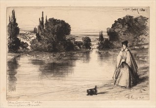 The Towing Path, 1864. Creator: Francis Seymour Haden (British, 1818-1910).