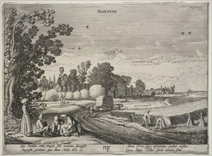 The Twelve Months: August. Creator: Jan van de Velde (Dutch, 1620-1662).