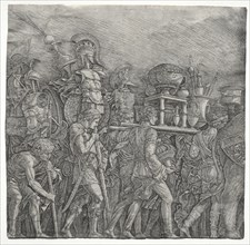The Triumphs of Caesar: The Corselet Bearers, c. 1495. Creator: Andrea Mantegna (Italian, 1431-1506), school of ; the so-called Premier Engraver (Italian), probably by.