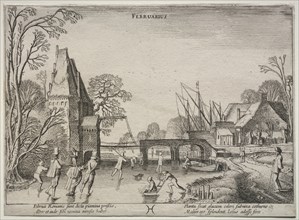 The Twelve Months: February. Creator: Jan van de Velde (Dutch, 1620-1662).