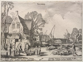 The Twelve Months: November. Creator: Jan van de Velde (Dutch, 1620-1662).