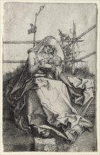 The Virgin and Child on a Grassy Bench, 1503. Creator: Albrecht Dürer (German, 1471-1528).