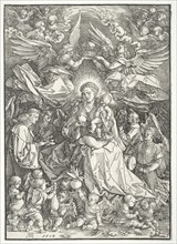 The Virgin Surrounded by Many Angels, 1518. Creator: Albrecht Dürer (German, 1471-1528).