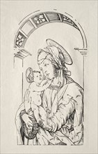 The Virgin with the Child under an arch, 1508. Creator: Hans Burgkmair (German, 1473-1531).