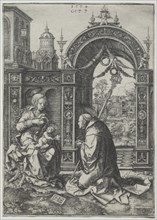 The Vision of St. Bernard, 1524. Creator: Dirk Vellert (Netherlandish, 1480/85-1547).