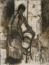 The Visitor (verso), c. 1881. Creator: Mary Cassatt (American, 1844-1926).
