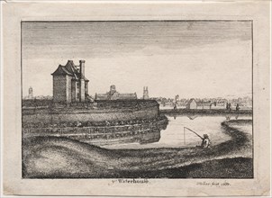The Waterhouse, 1665. Creator: Wenceslaus Hollar (Bohemian, 1607-1677).