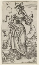 The Wise and Foolish Virgins: The Fifth Foolish Virgin, 1518. Creator: Nikolaus Manuel Deutsch (Swiss, c. 1484-1530).