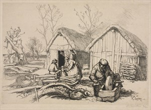 The Woodcutter?s House (Vendée) , 1915. Creator: Auguste Louis Lepère (French, 1849-1918).