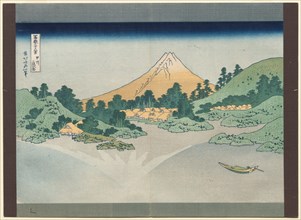 Thirty-Six Views of Mt. Fuji: The Surface of Lake Misaka in Kai Province, early 1830s. Creator: Katsushika Hokusai (Japanese, 1760-1849).