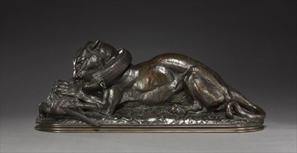Tiger Devouring a Gavial, 1831. Creator: Antoine-Louis Barye (French, 1796-1875).