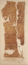 Tiraz with dense guilloche bands, 1100s. Creator: Unknown.