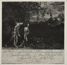Tobias and the Angel (large plate). Creator: Hendrik Goudt (Dutch, 1585-1630).