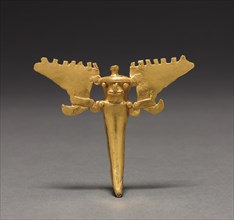 Tusk Figural Pendant, c. 1000-1550. Creator: Unknown.